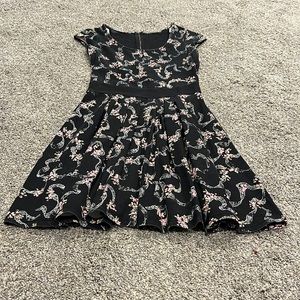 Black floral guess dress
